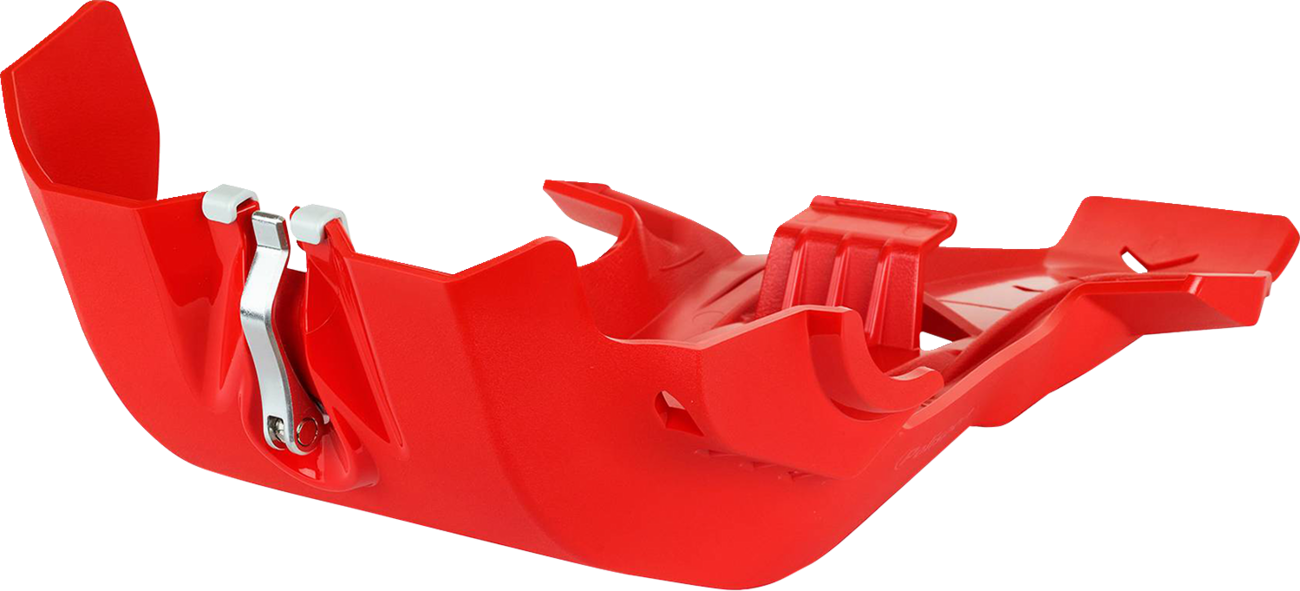 POLISPORT Fortress Skid Plate - '04 OEM Red - CRF 250/450 R/RX