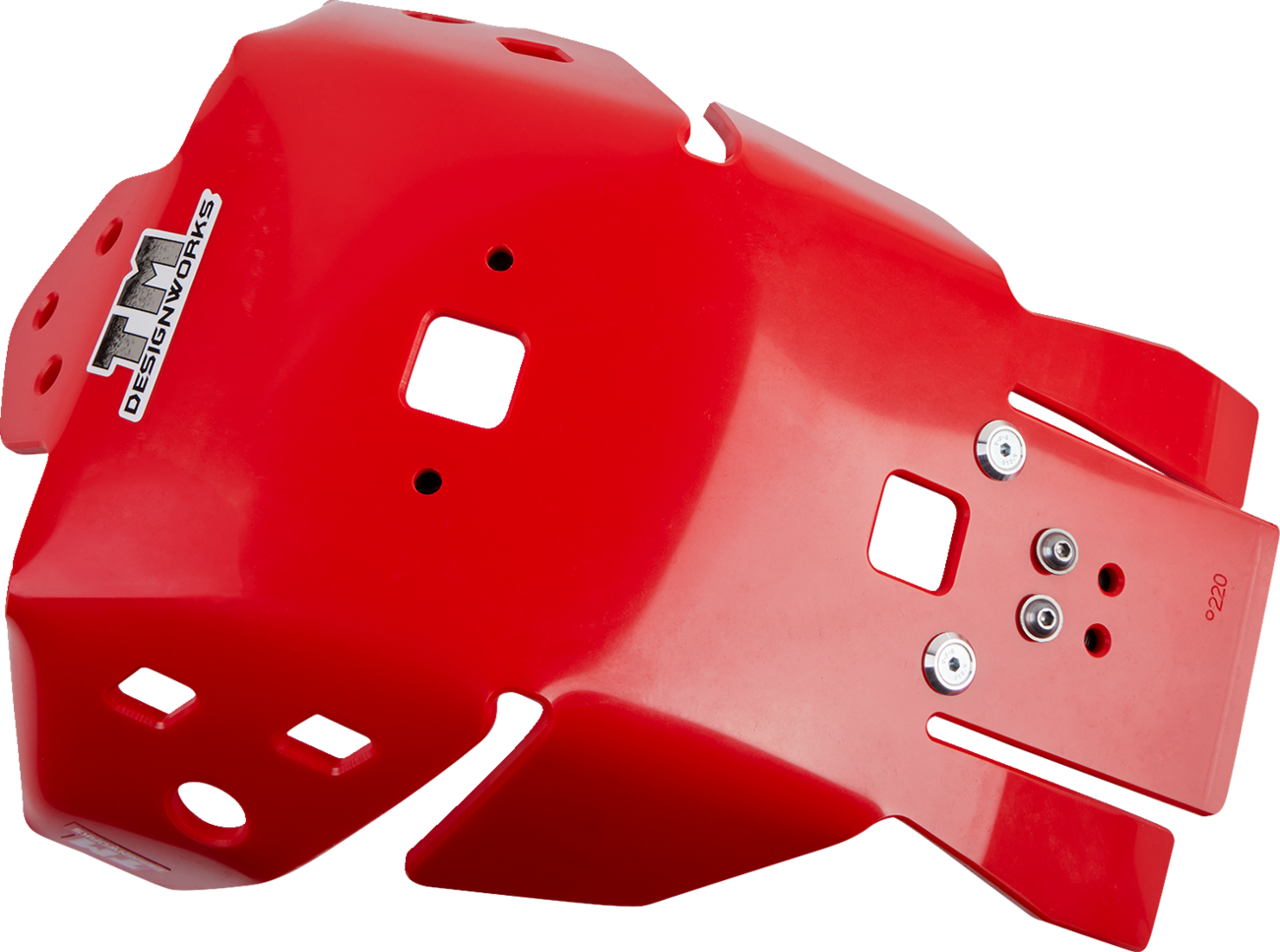 T.M. DESIGNWORKS Skid Plate - Red - Honda