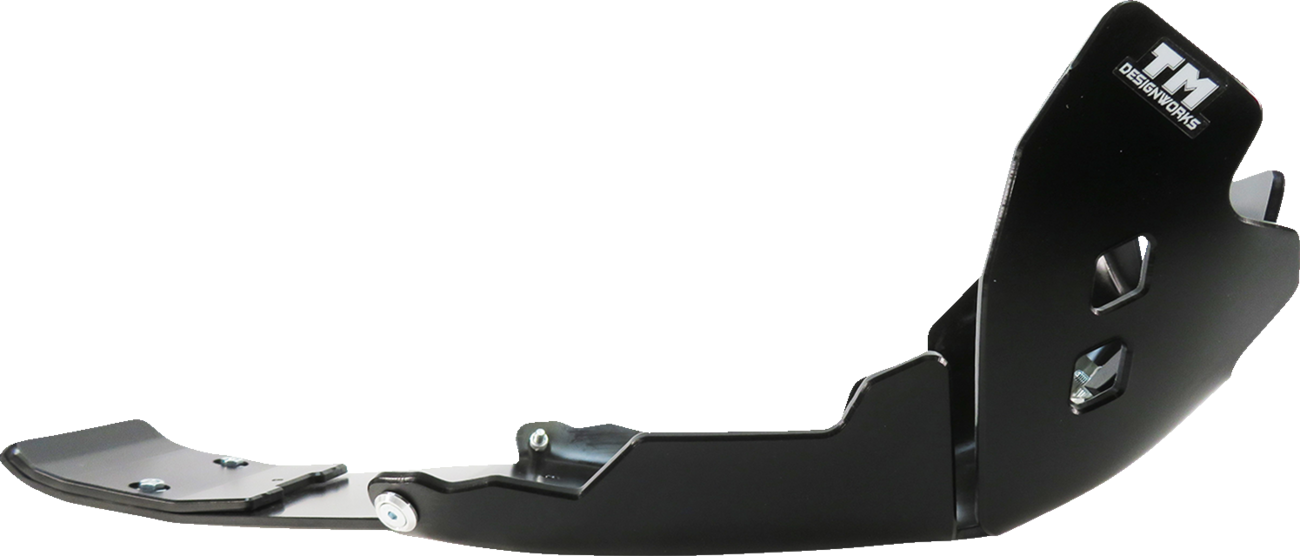 T.M. DESIGNWORKS SKID PLATE FULL WITH LINKAGE GUARD BK