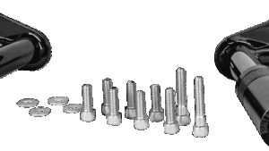 BURLY BRAND Rear Brawler Kit - Black - M8 Softail