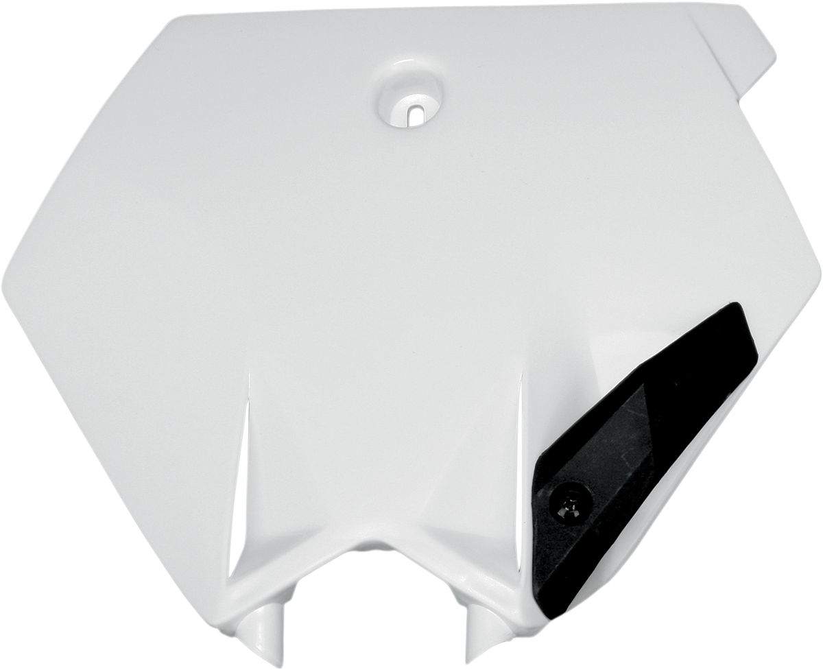 UFO PLATE # FRT KTM85 WHT