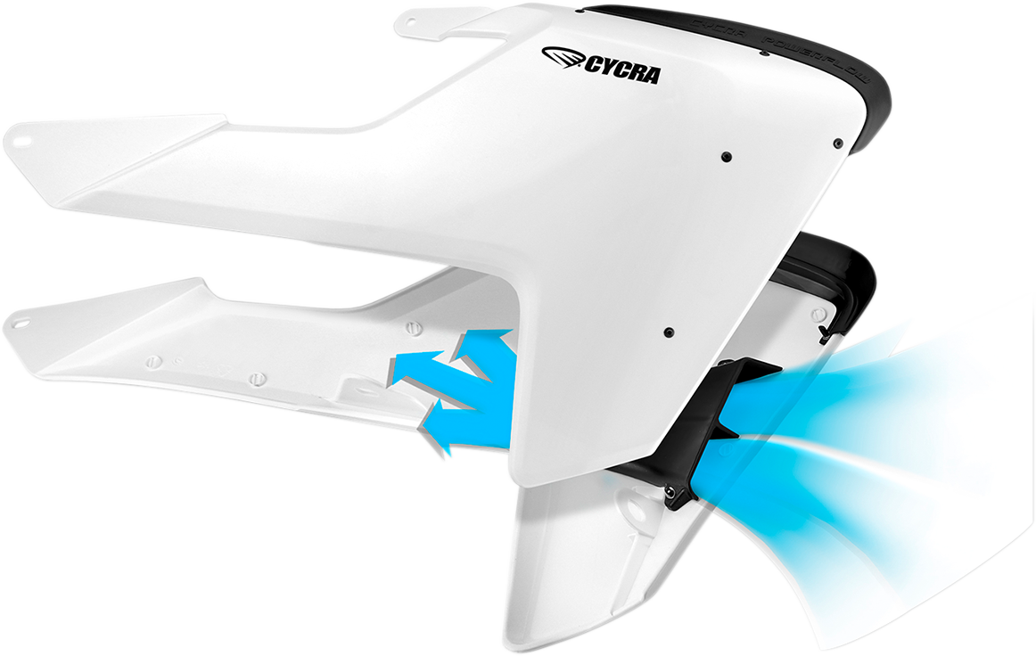 POLISPORT RAD CVR SX/SXF WH/BK - Image 2