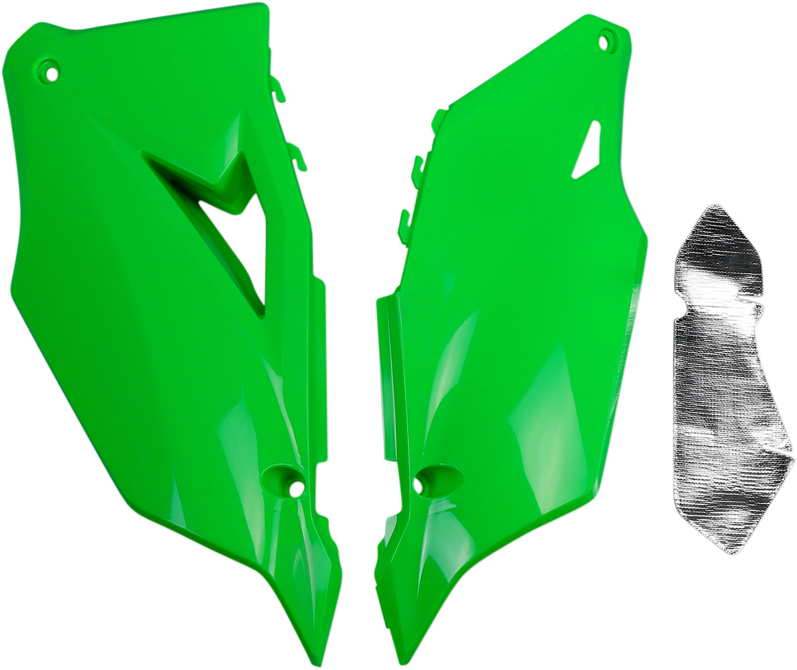 UFO PANELS SIDE KX450F FLOGRN