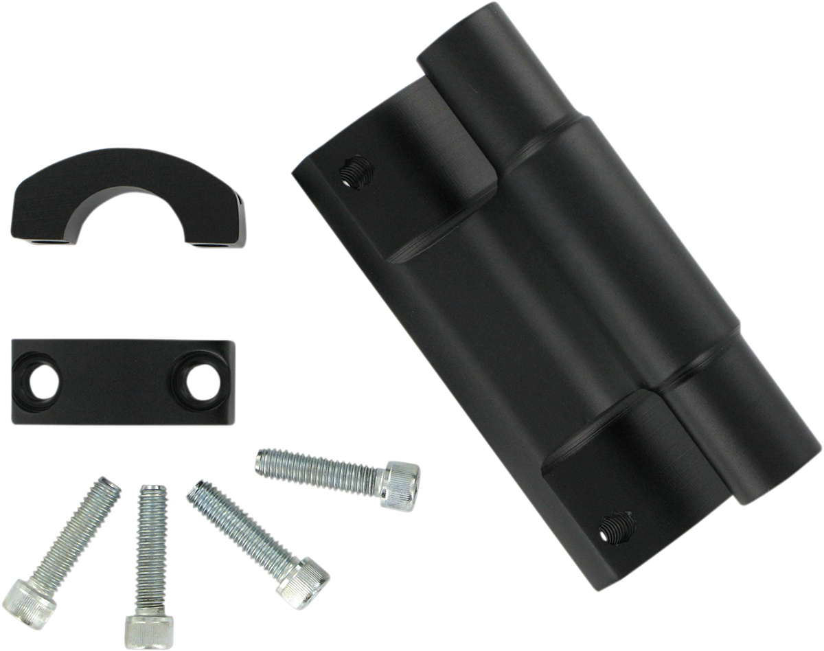 POWERMADD Powerriser 475 Pivoting Handlebar Risers - 2" x 4-3/4" - Oversized Handlebars