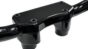 DRAG SPECIALTIES Handlebar Riser & Top Clamp Kit - 1-1/2" - Buffalo - Black