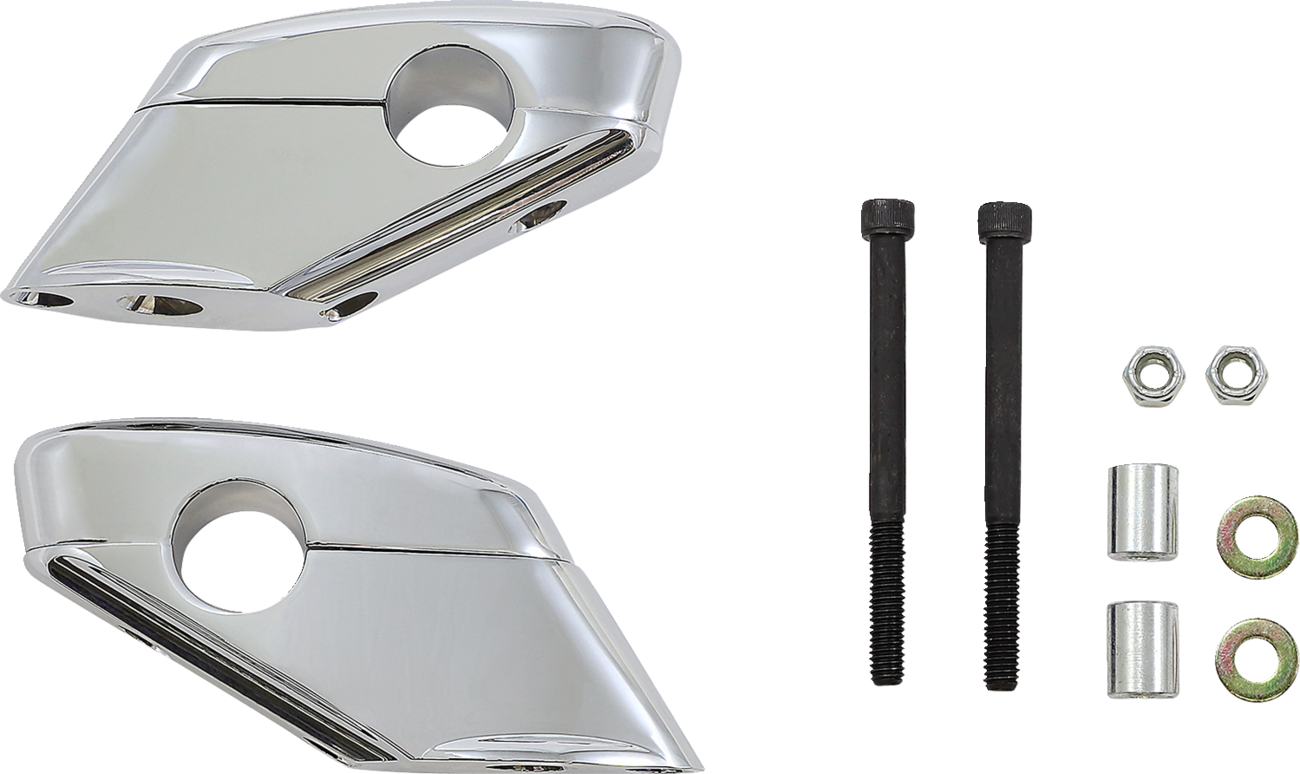 BARON Liner Pullback Handlebar Risers - Chrome