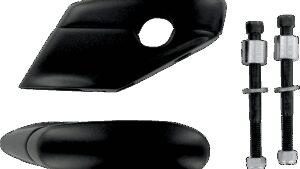 BARON Liner Pullback Handlebar Risers - Black