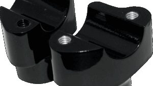 DRAG SPECIALTIES Buffalo Billet Aluminum Handlebar Risers - 1-1/2" - Black