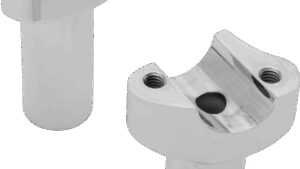 DRAG SPECIALTIES Forged Aluminum Handlebar Risers - Straight - 3-1/2" - Chrome