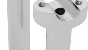 DRAG SPECIALTIES Forged Aluminum Handlebar Risers - Straight - 6-1/2" - Chrome