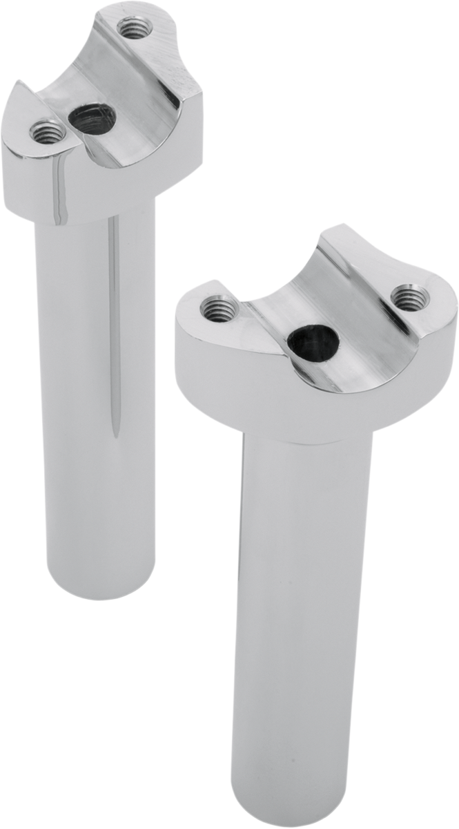DRAG SPECIALTIES Forged Aluminum Handlebar Risers - Straight - 6-1/2" - Chrome