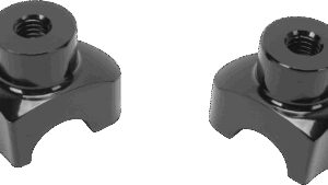 DRAG SPECIALTIES Forged Aluminum Handlebar Risers - Straight - 1.7" - Black