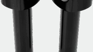 DRAG SPECIALTIES Forged Aluminum Handlebar Risers - Straight - 5-1/2" - Black