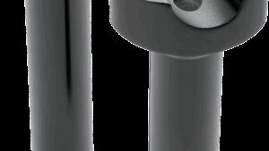 DRAG SPECIALTIES Forged Aluminum Handlebar Risers - Straight - 8" - Black