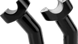 DRAG SPECIALTIES Forged Aluminum Handlebar Risers - Pullback - 3-1/2" - Black