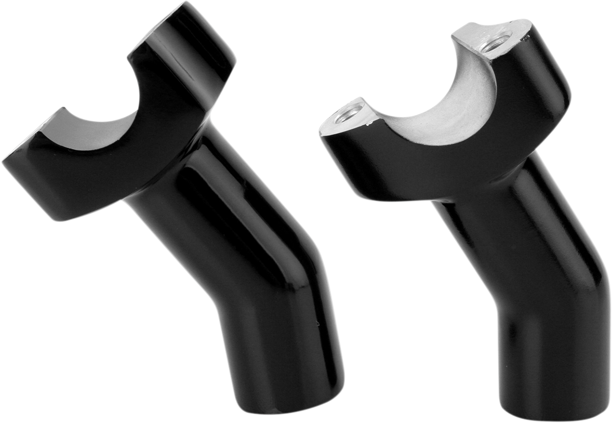 DRAG SPECIALTIES Forged Aluminum Handlebar Risers - Pullback - 3-1/2" - Black