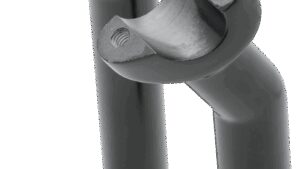 DRAG SPECIALTIES Forged Aluminum Handlebar Risers - Pullback - 6-1/2" - Black