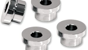 LA CHOPPERS Angled Handlebar Riser Bushing Kit - 5° - Chrome