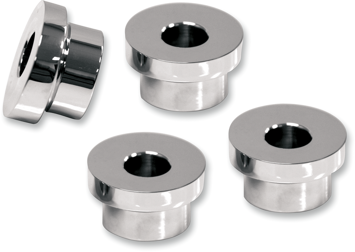 LA CHOPPERS Angled Handlebar Riser Bushing Kit - 5° - Chrome
