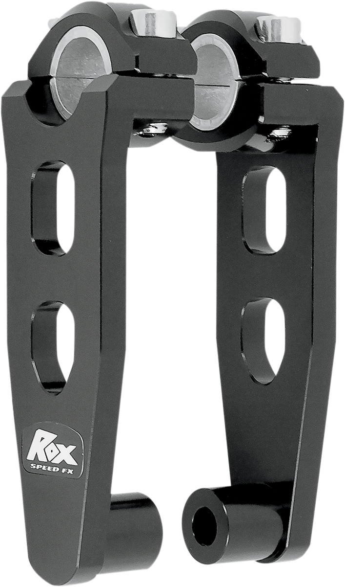 ROX SPEED FX Elite Pivoting Handlebar Risers for 7/8" and 1-1/8" Handlebars - 5" - Black