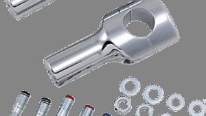 DRAG SPECIALTIES Big Buffalo Handlebar Risers - 4" - Chrome