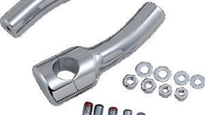 DRAG SPECIALTIES Big Buffalo Handlebar Risers - Pullback - 5-1/2" - Chrome