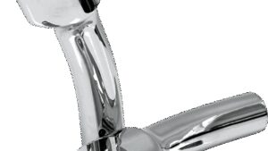 LA CHOPPERS Handlebar Risers for 1" Handlebars - Smooth - Pullback - 5-1/2" - Chrome