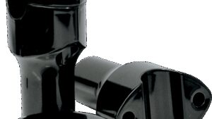 LA CHOPPERS Handlebar Risers for 1" Handlebars - Smooth - 3" - Black