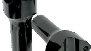 LA CHOPPERS Handlebar Risers for 1" Handlebars - Smooth - 4" - Black