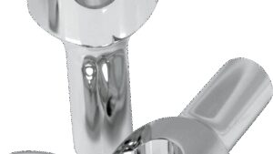 LA CHOPPERS Hefty Smooth Handlebar Risers for 1-1/4" Handlebars - 4" - Chrome