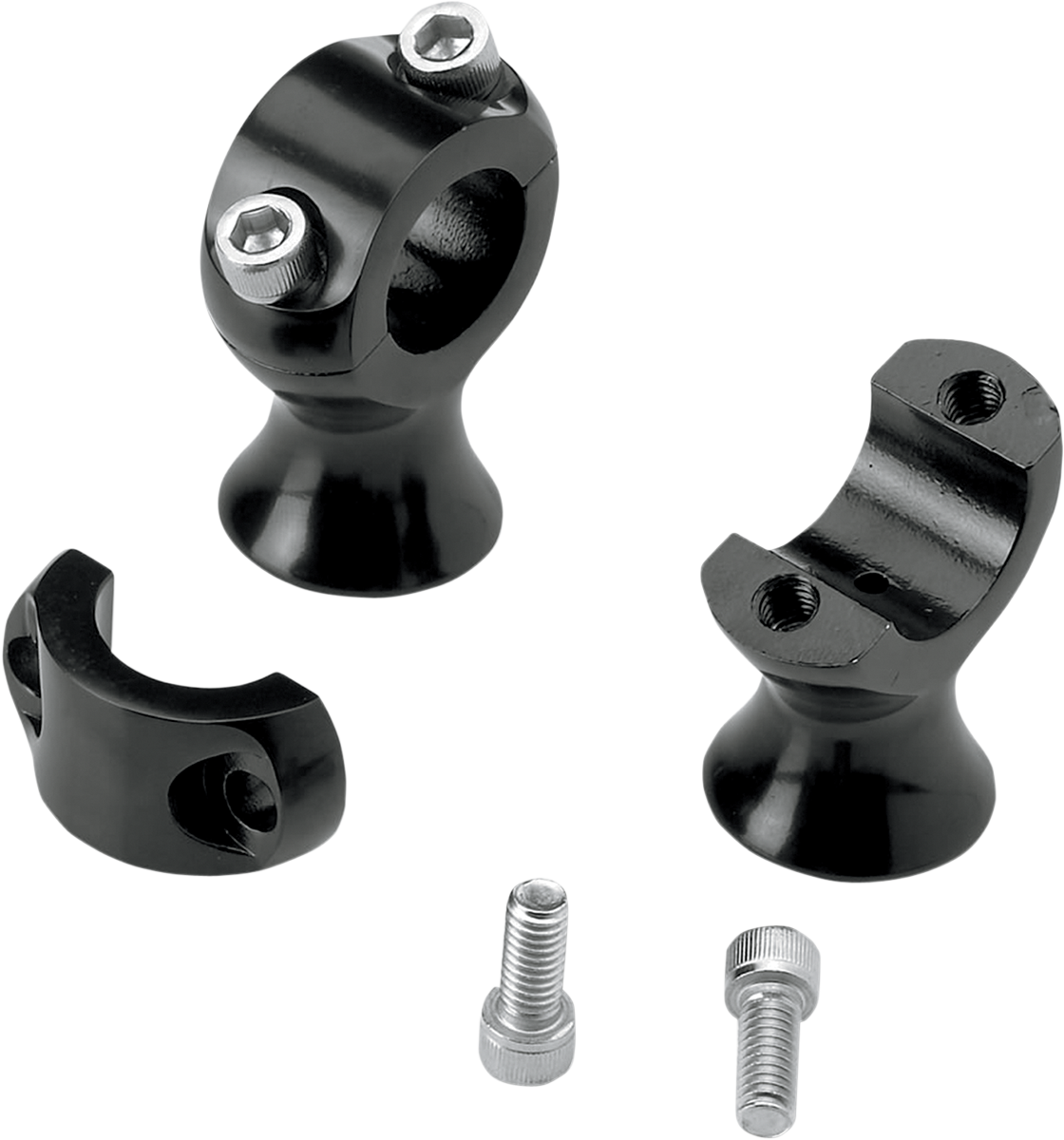 BILTWELL 1-3/4" Slimline Handlebar Risers - Black