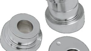 LA CHOPPERS Angled Handlebar Riser Bushing Kit - 10° - Chrome