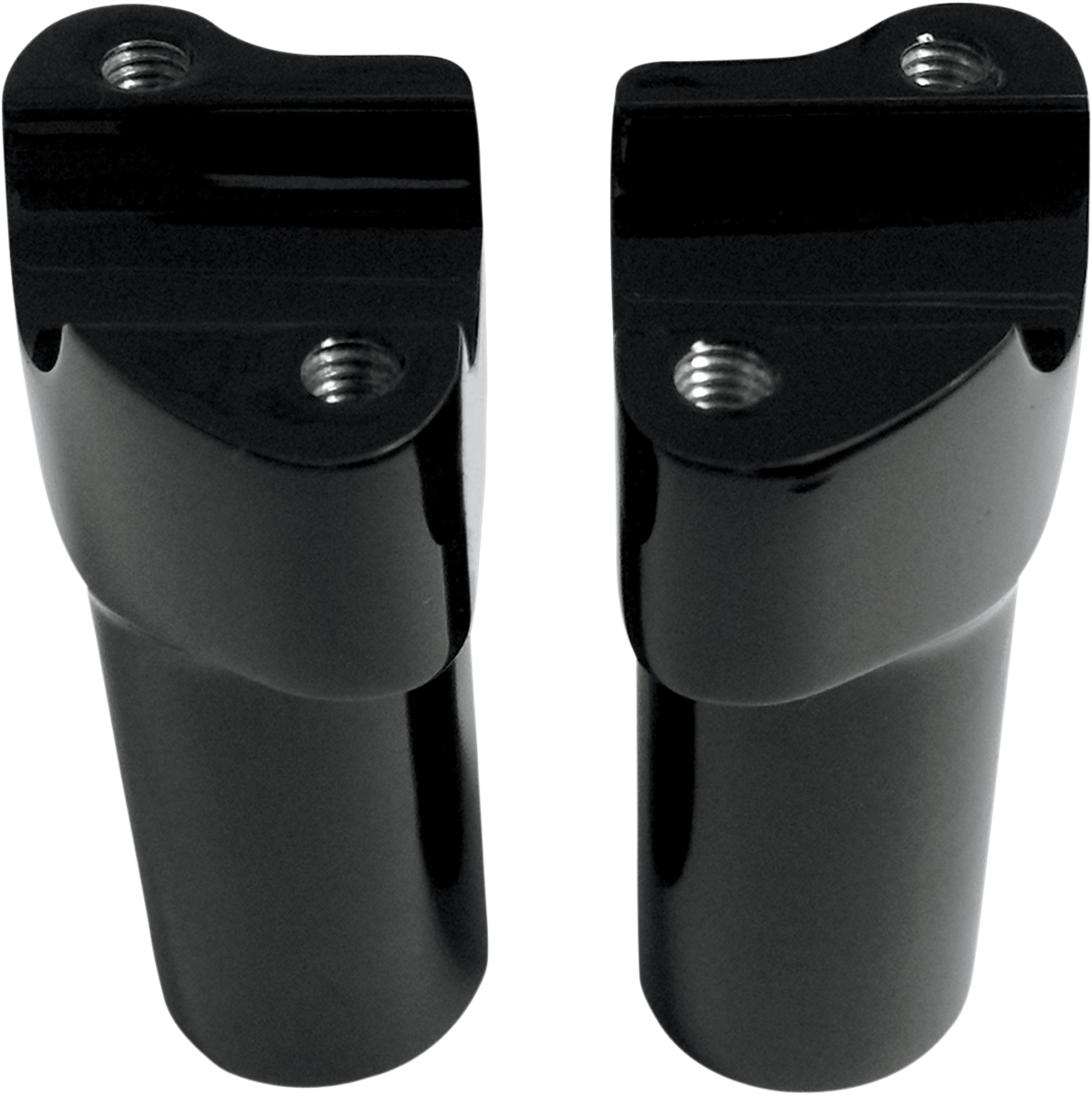 DRAG SPECIALTIES Handlebar Riser & Top Clamp Kit - 4" - Buffalo - Black