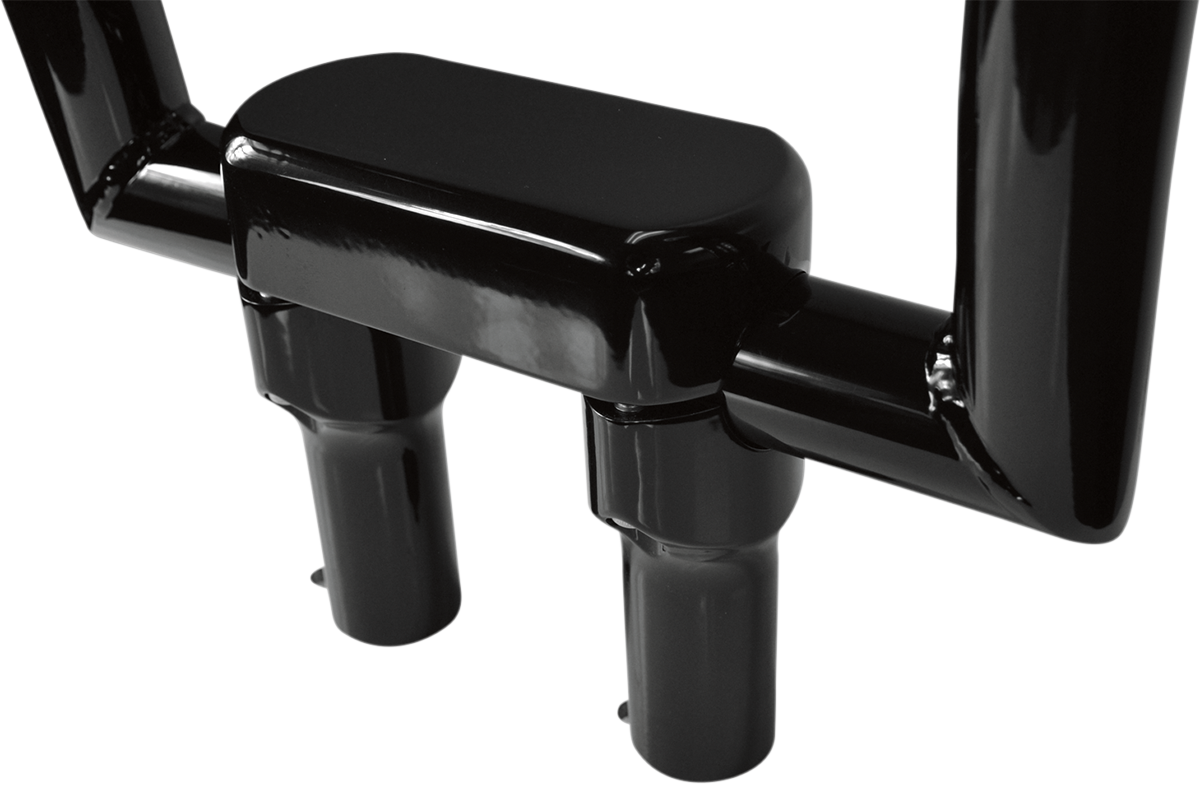 DRAG SPECIALTIES Handlebar Riser & Top Clamp Kit - 4" - Big Buffalo - Black