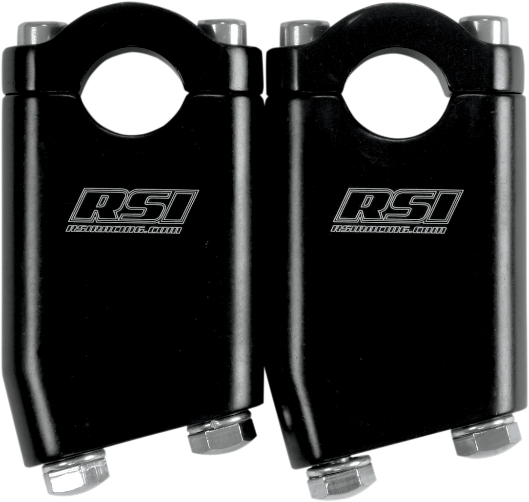 RACE SHOP INC. Angled Handlebar Risers - 15° - 2" - Black