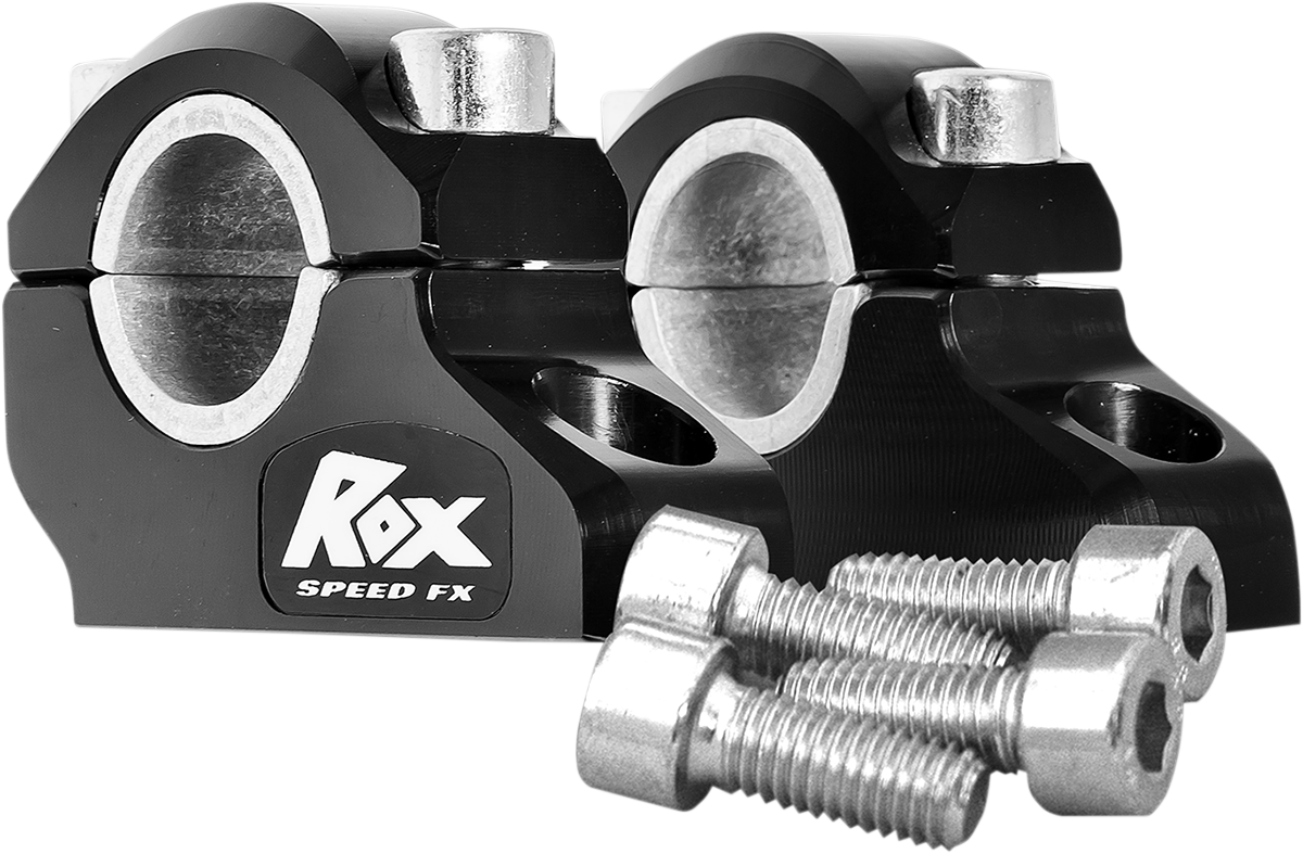 ROX SPEED FX Pro-Offset Elite Block Handlebar Risers - 1-1/4" - Black