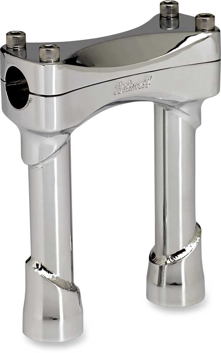 BILTWELL Murdock Handlebar Risers - 6" - Chrome