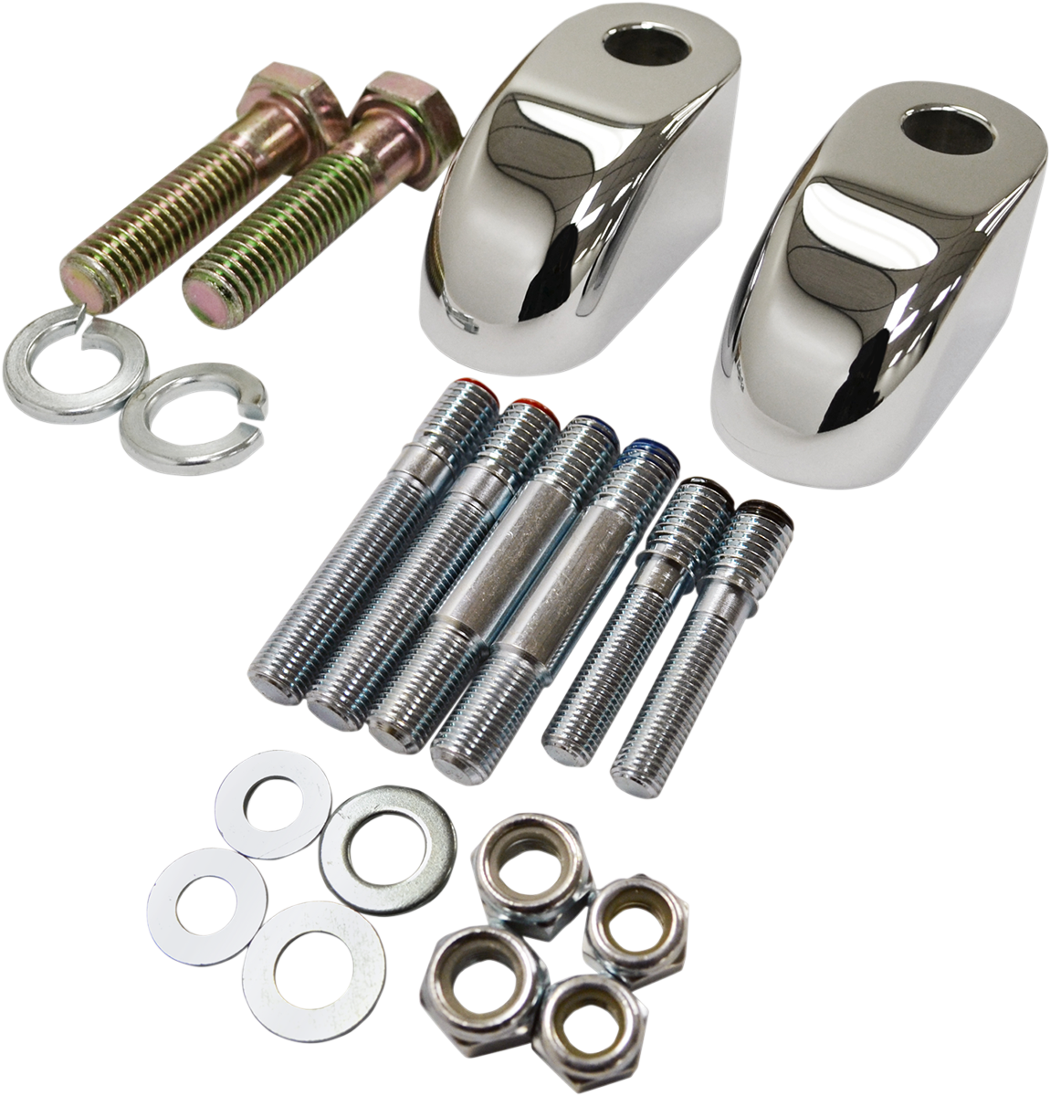 BARON Handlebar Riser Adapter/Extensions - Pullback - 1" - Chrome