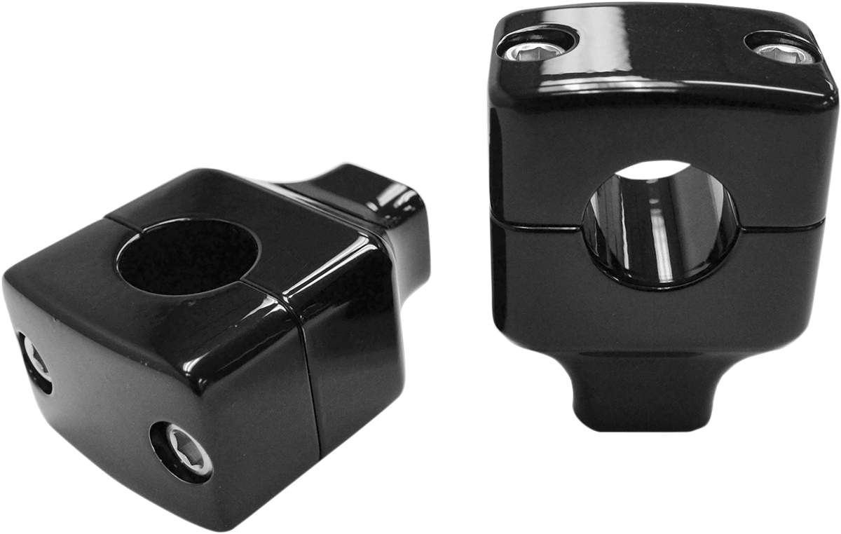 LA CHOPPERS RISERS 1"SQUARE 1.5" BLK