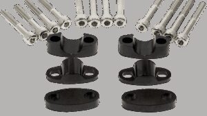 EMGO Aluminum Handlebar Riser Kit - 7/8" - Black