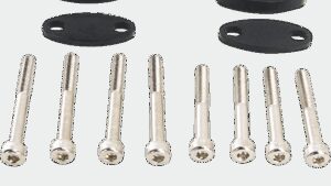 EMGO Aluminum Handlebar Riser Kit - 1-1/8" - Black