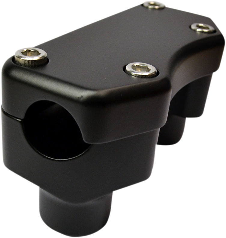 DRAG SPECIALTIES Handlebar Riser & Top Clamp Kit - 1-1/2" - Buffalo - Flat Black