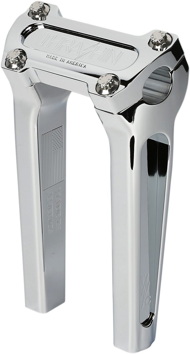 THRASHIN SUPPLY CO. Handlebar Risers - Straight - 8" - Chrome
