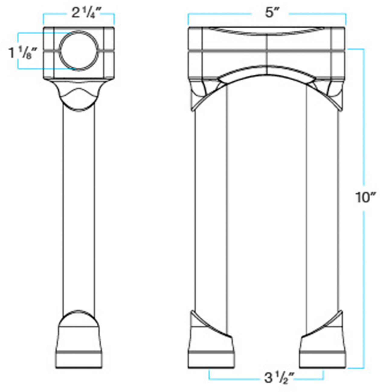 BILTWELL RISER MURDOCK O/S CHR 10" - Image 2