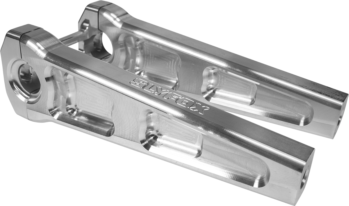 SLYFOX Handlebar Riser Kit - Straight - 1" Clamping - 8" Rise - Raw