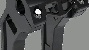 LA CHOPPERS Performance Risers - Pullback - 6" - Black Anodized