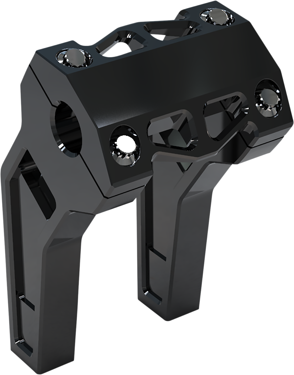 LA CHOPPERS Performance Risers - Pullback - 6" - Black Anodized