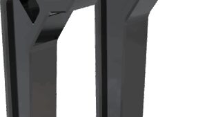 LA CHOPPERS Performance Risers - Pullback - 10" - Black Anodized