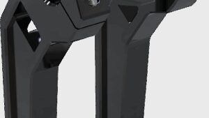 LA CHOPPERS Performance Risers - Pullback - 8" x 1-1/4" - Black Anodized