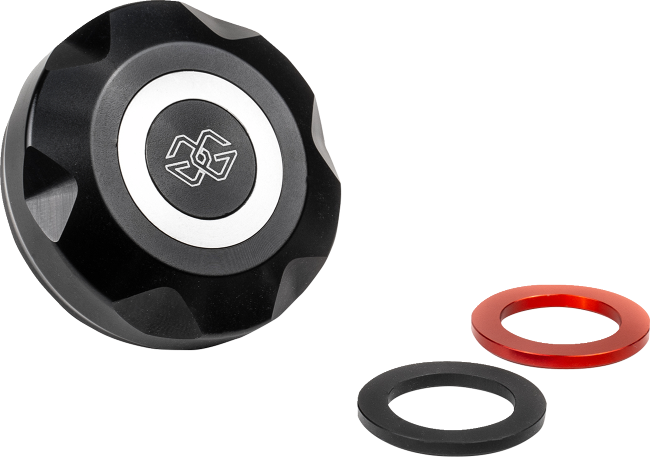 GILLES TOOLING Brake Fluid Container Cover - Rear - Black